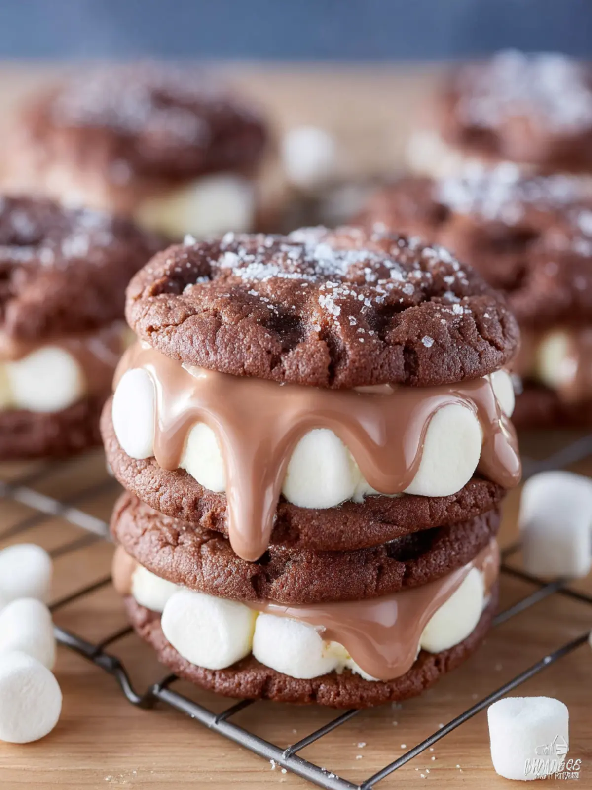 Chocolate Marshmallow Cookies First Image