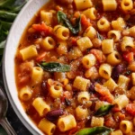 Easy Pasta e Fagioli Recipe (Healthy Italian Bean Soup) First Image