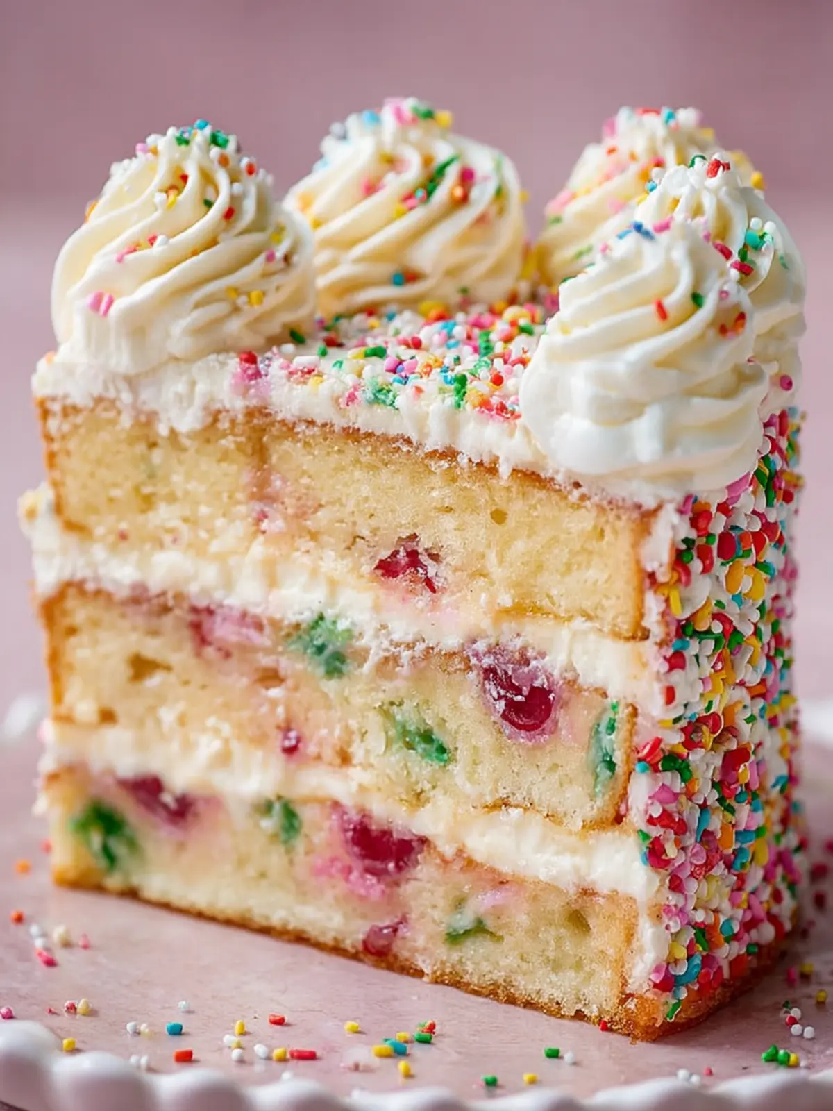 Eggless Funfetti Cake First Image