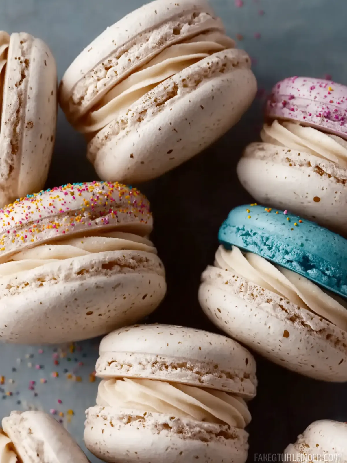 French Macarons with Vanilla Buttercream Filling First Image