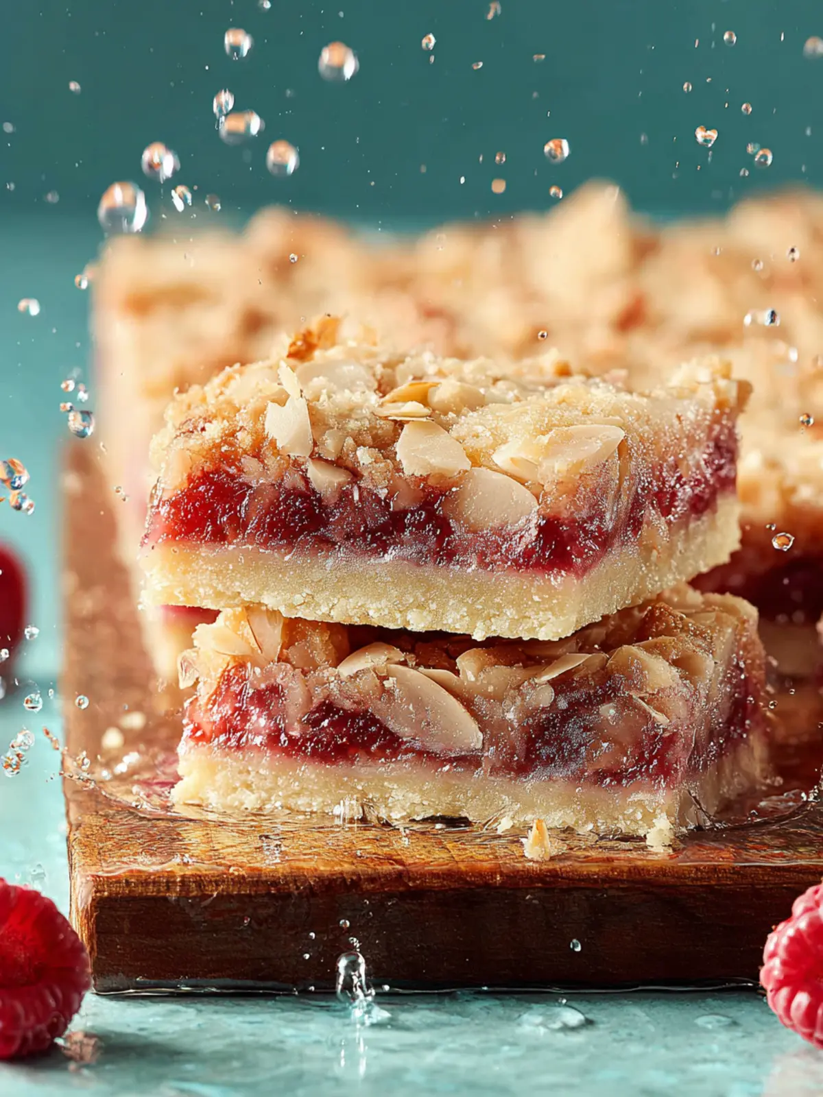 Raspberry Almond Bars (with shortbread crust) First Image