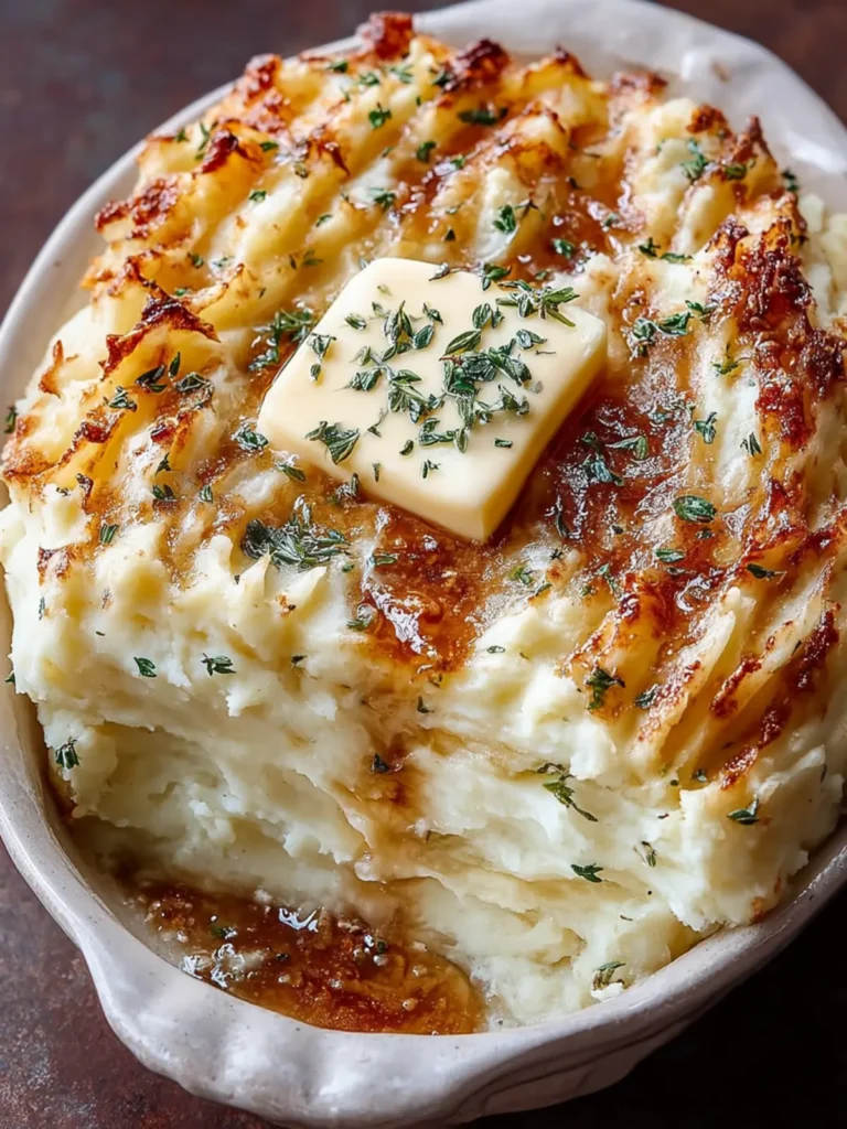 Irresistible Brown Butter and Herb Mashed Potato Bake First Image