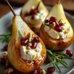 Delightful Baked Pears with Goat Cheese & Honey Recipe First Image