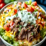 Flavorful Barbacoa Beef Taco Bowls with Hash Browns First Image