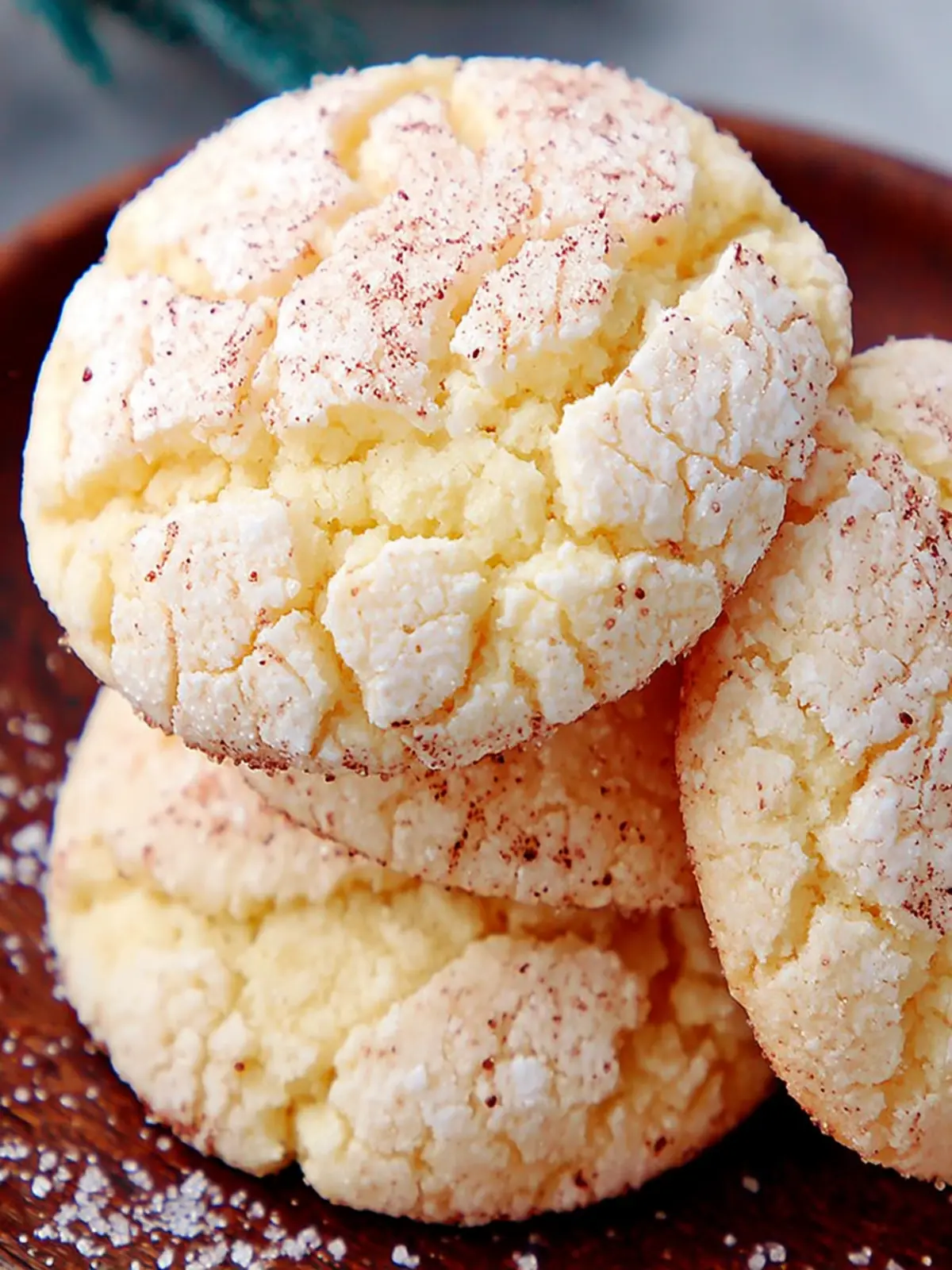 Vanilla Crackle Cookies {Sugar Crinkle Cookies} First Image