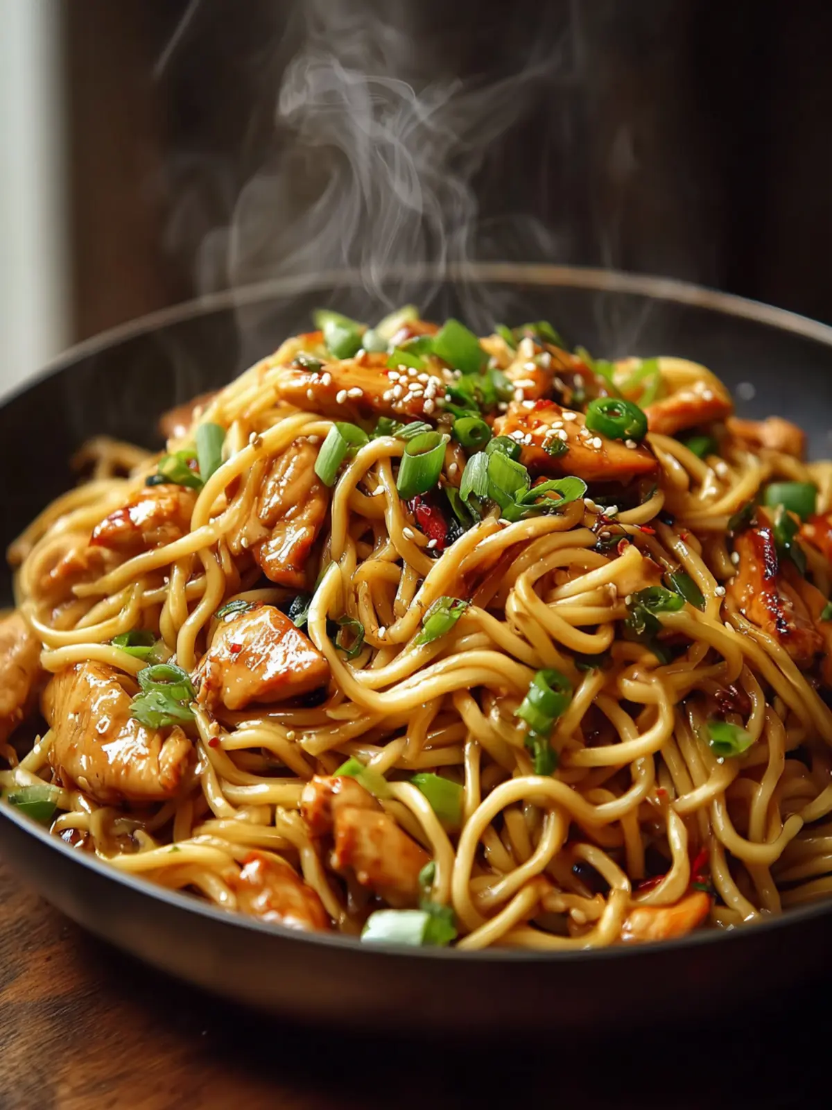 Sticky Garlic Chicken Noodles: Easy, Flavorful Dinner Recipe First Image