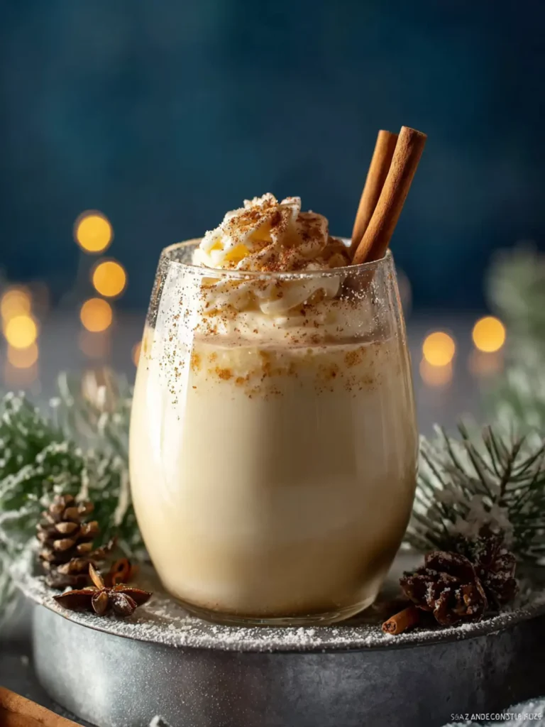 Non-Alcoholic Homemade Eggnog First Image