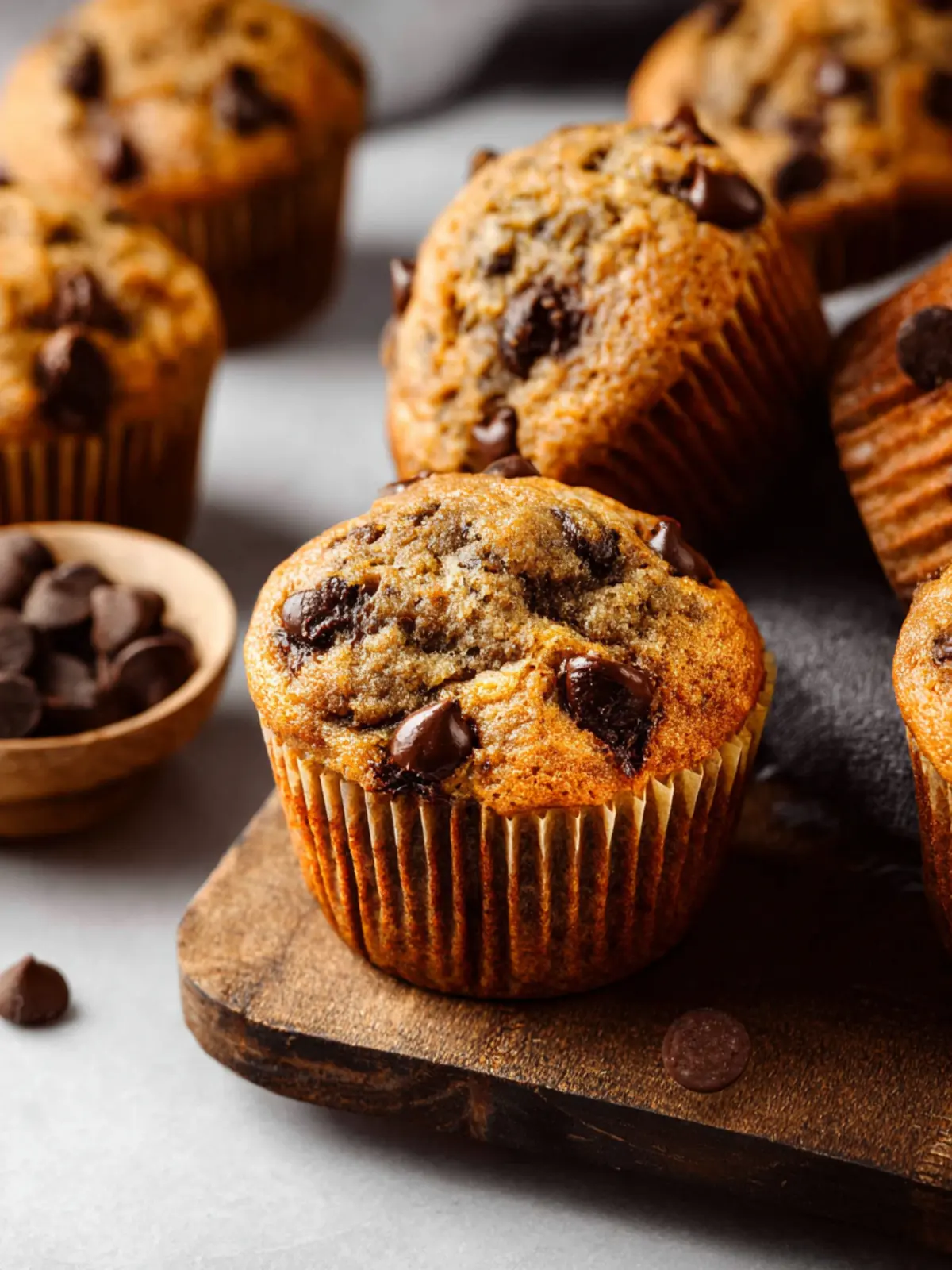 Banana Chocolate Chip Muffins First Image