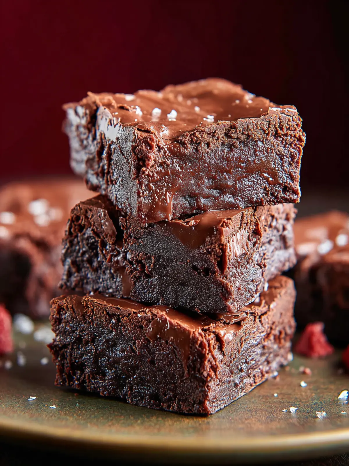 Decadent Triple Fudge Brownies First Image