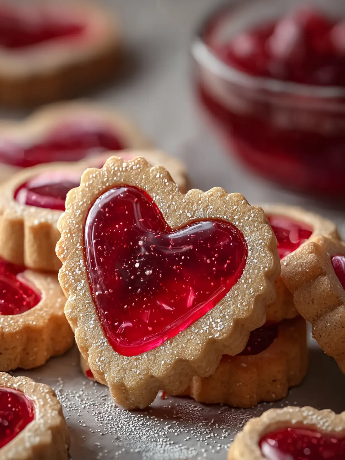 Delicious Heart Shaped Jam Cookies for Sweet Moments First Image