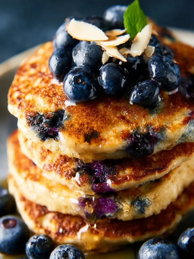 Keto Blueberry Pancakes First Image
