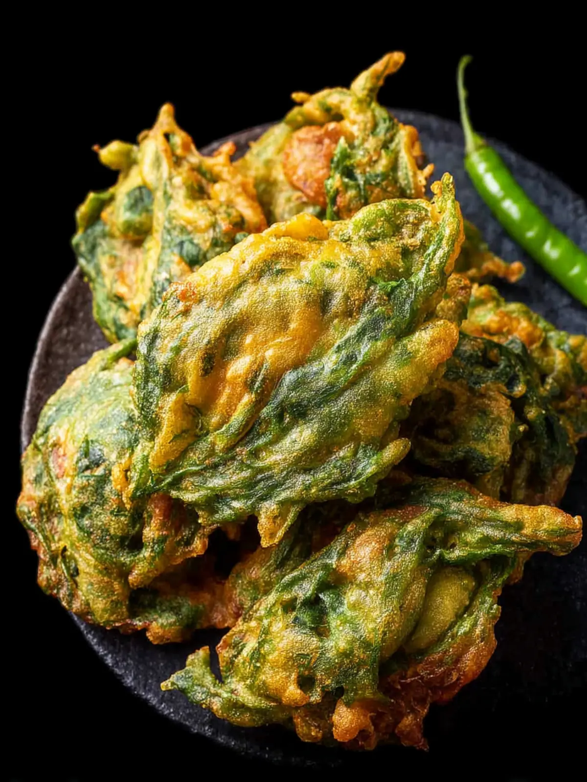 Palak Pakora Recipe (Spinach Fritters) First Image
