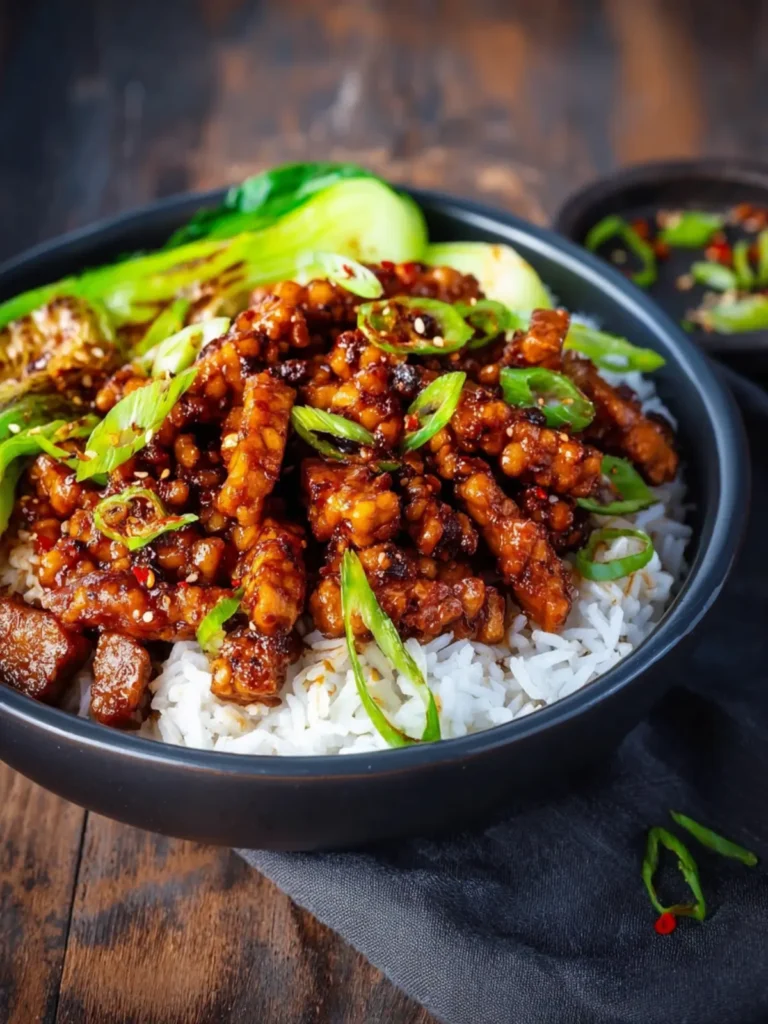 Sticky Tempeh Recipe First Image
