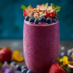 Triple Berry Oat Tropical Smoothie Recipe First Image