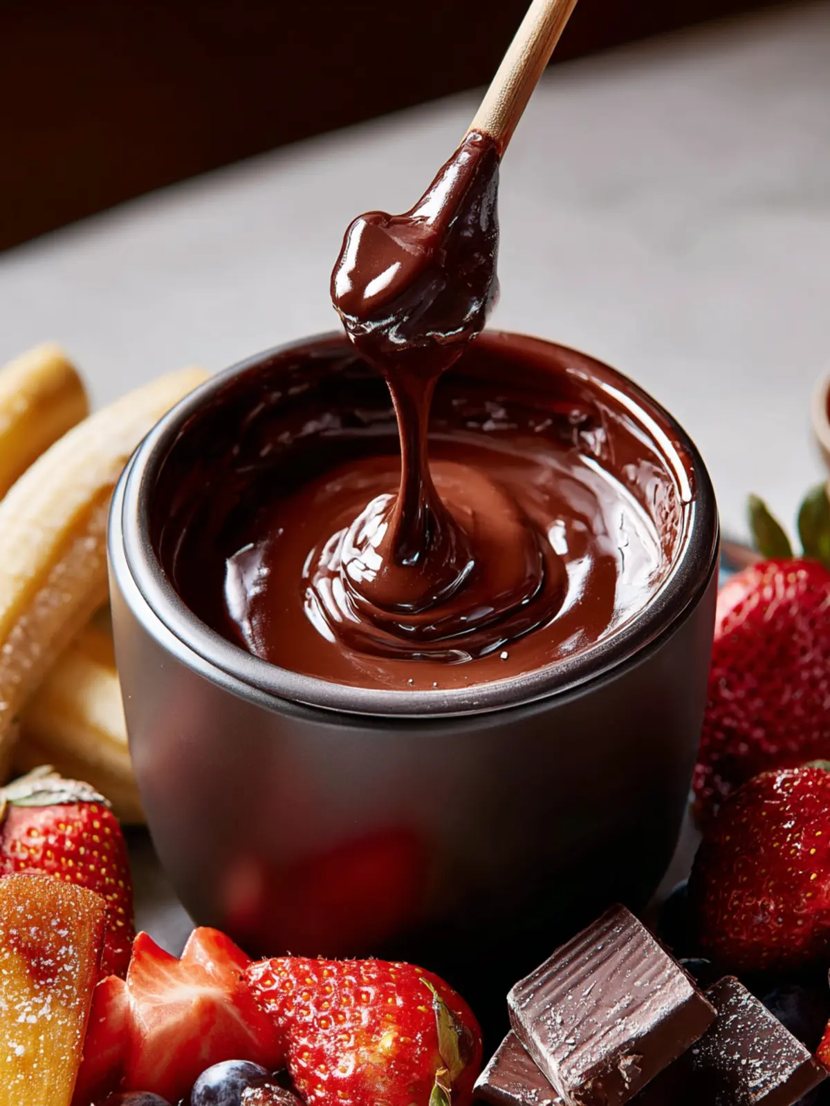 Decadent Espresso Chocolate Fondue Recipe for Indulgence First Image