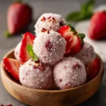 Strawberry Cheesecake Protein Balls (No-Bake) First Image