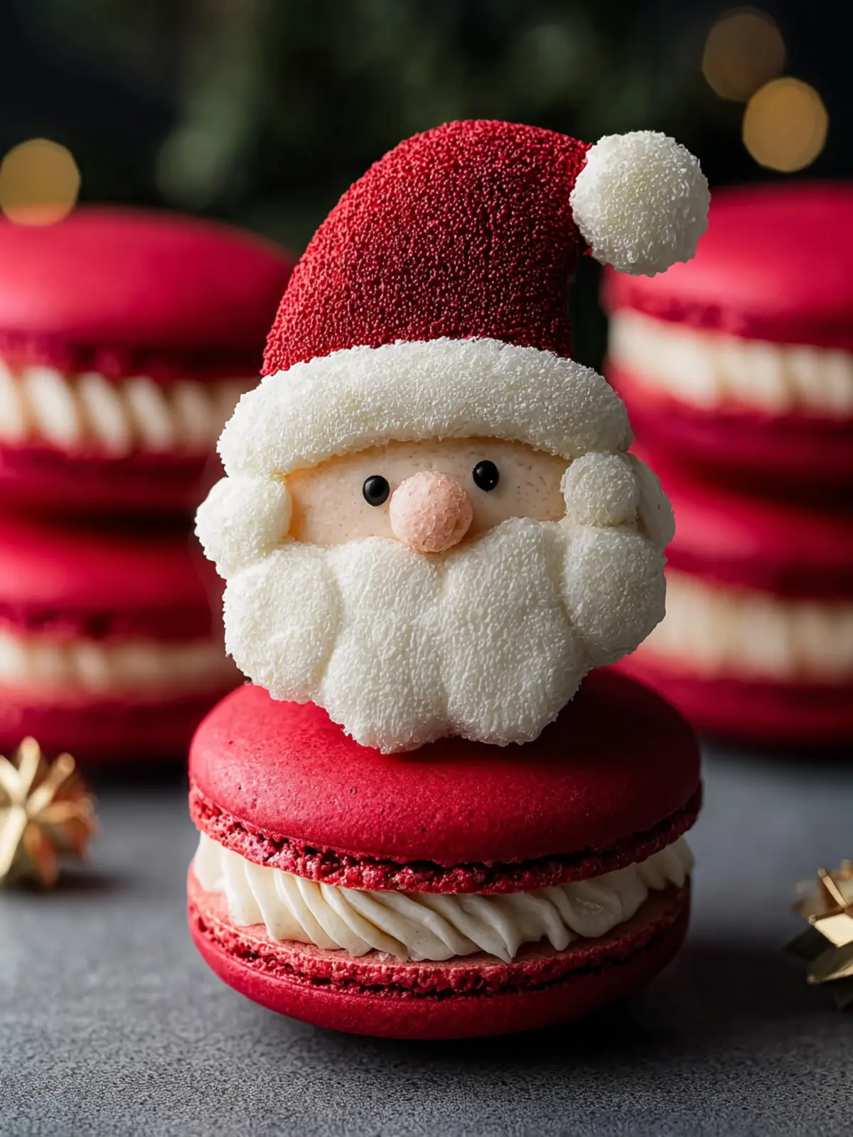 Delightful Santa Claus Macarons to Sweeten Your Christmas First Image