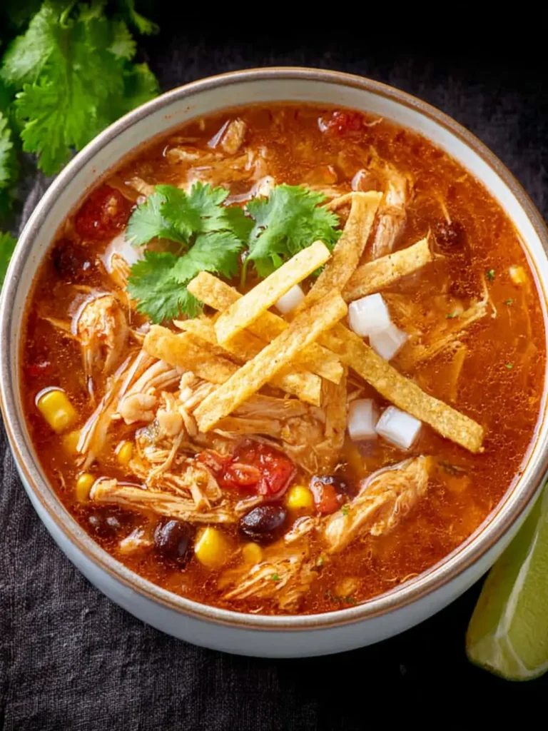Crock Pot Chicken Tortilla Soup First Image