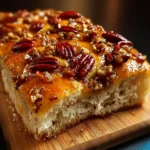 Sticky Pecan Focaccia Bread: First Image