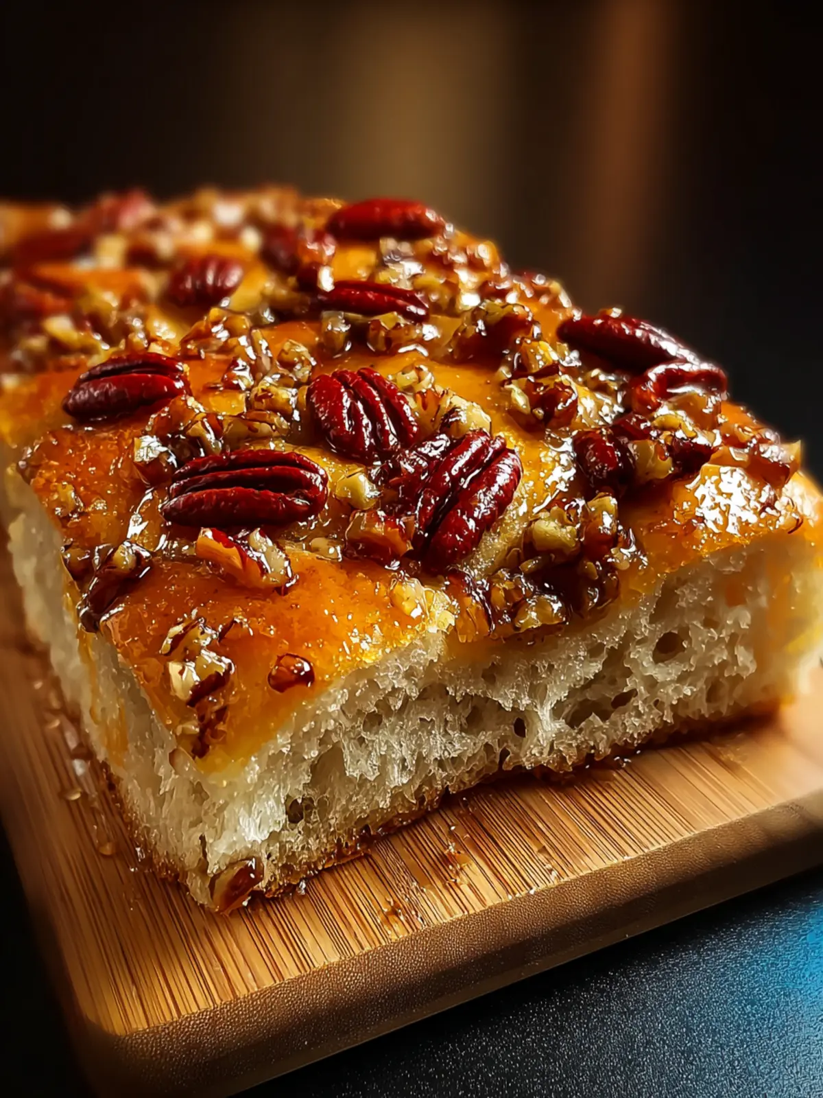 Sticky Pecan Focaccia Bread: First Image