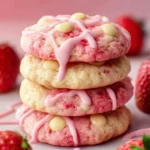 Strawberry Milkshake Cookies: Sweet and Gooey Delight First Image