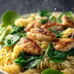 Chicken Spinach Pasta Recipe First Image