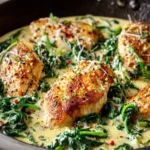 Creamy Chicken Spinach Skillet First Image