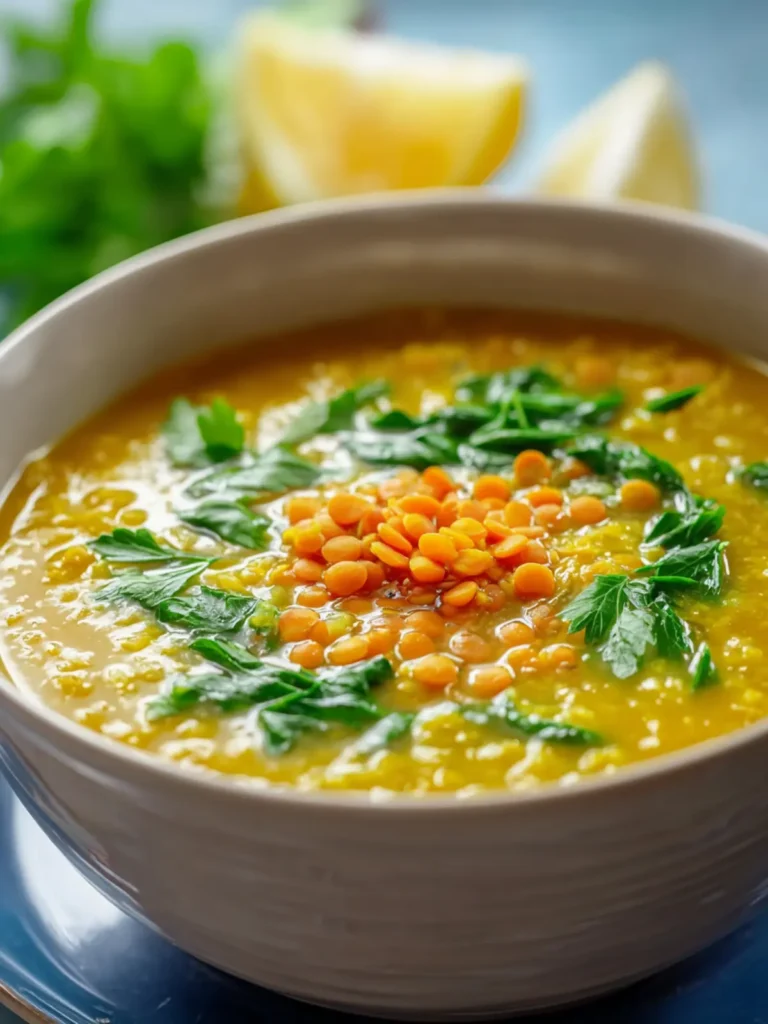 Delicious Lemon Lentil Soup: Easy, Healthy & Flavorful! First Image