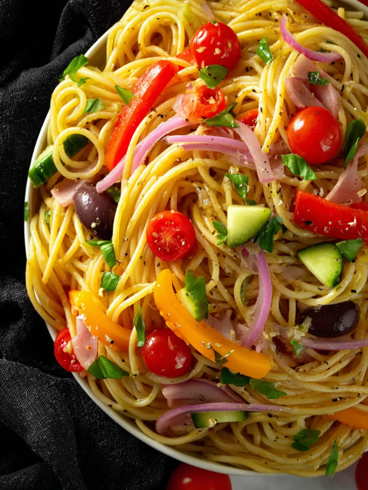 Spaghetti Salad with Italian Dressing First Image