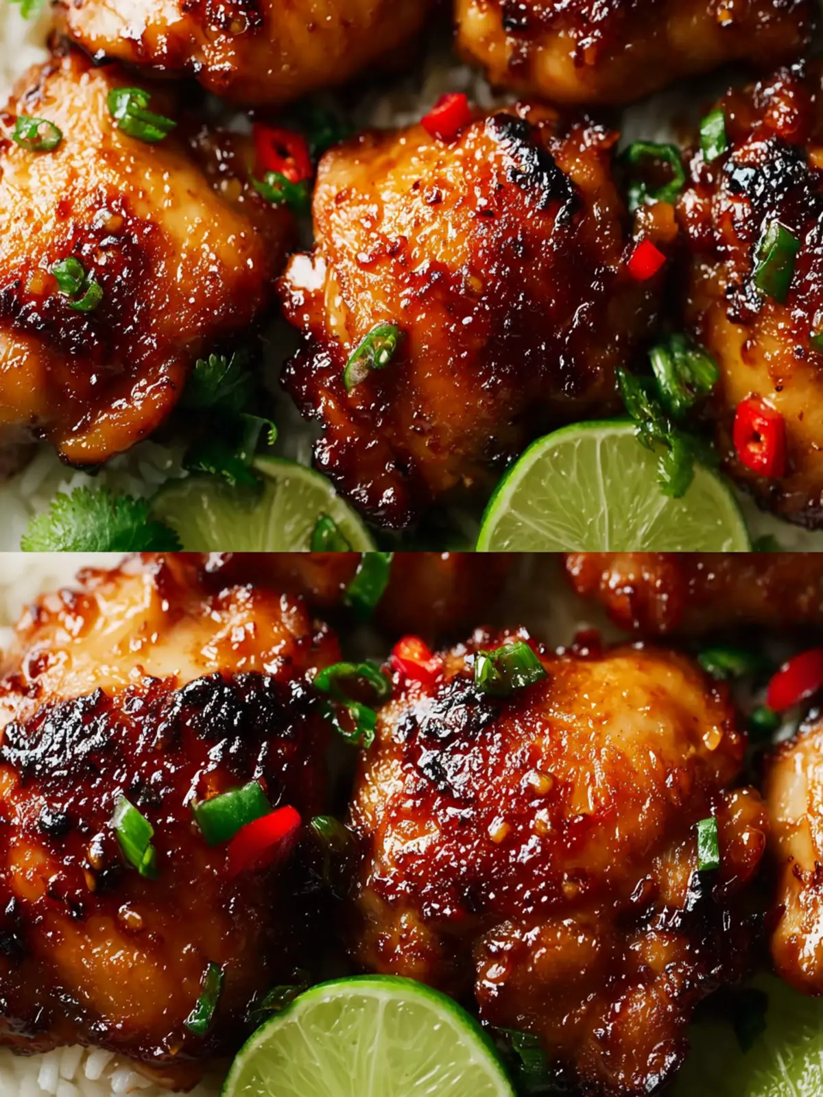Sweet Chili Chicken Thighs in Air Fryer First Image