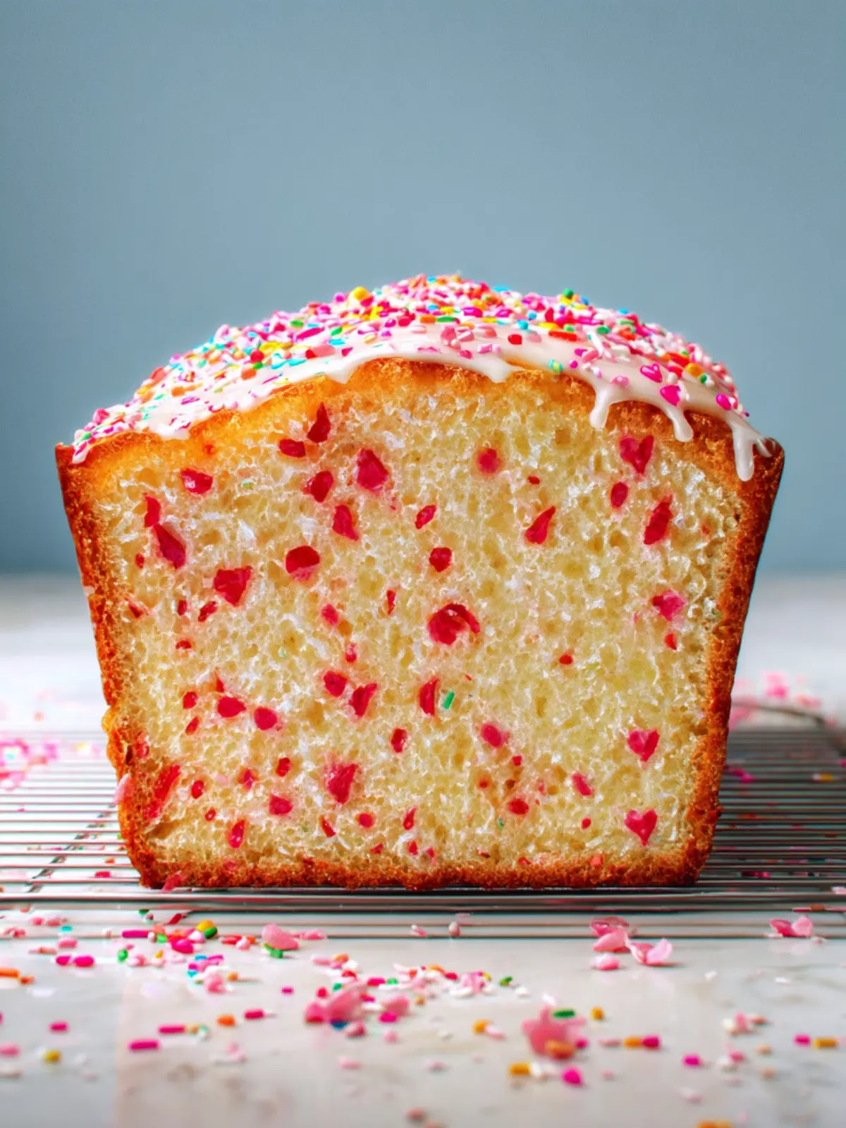 Vanilla Sprinkle Pound Cake First Image