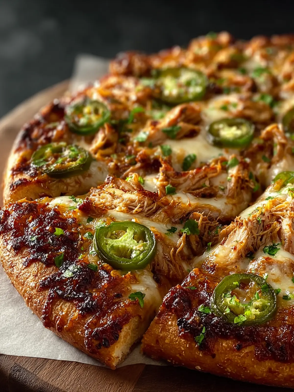 Spicy Chicken and Pickled Jalapeño Pizza First Image