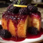 blackberry lemon syrup cake First Image