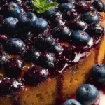 blueberry maple upside down cake First Image