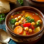 chickpea veggie soup First Image