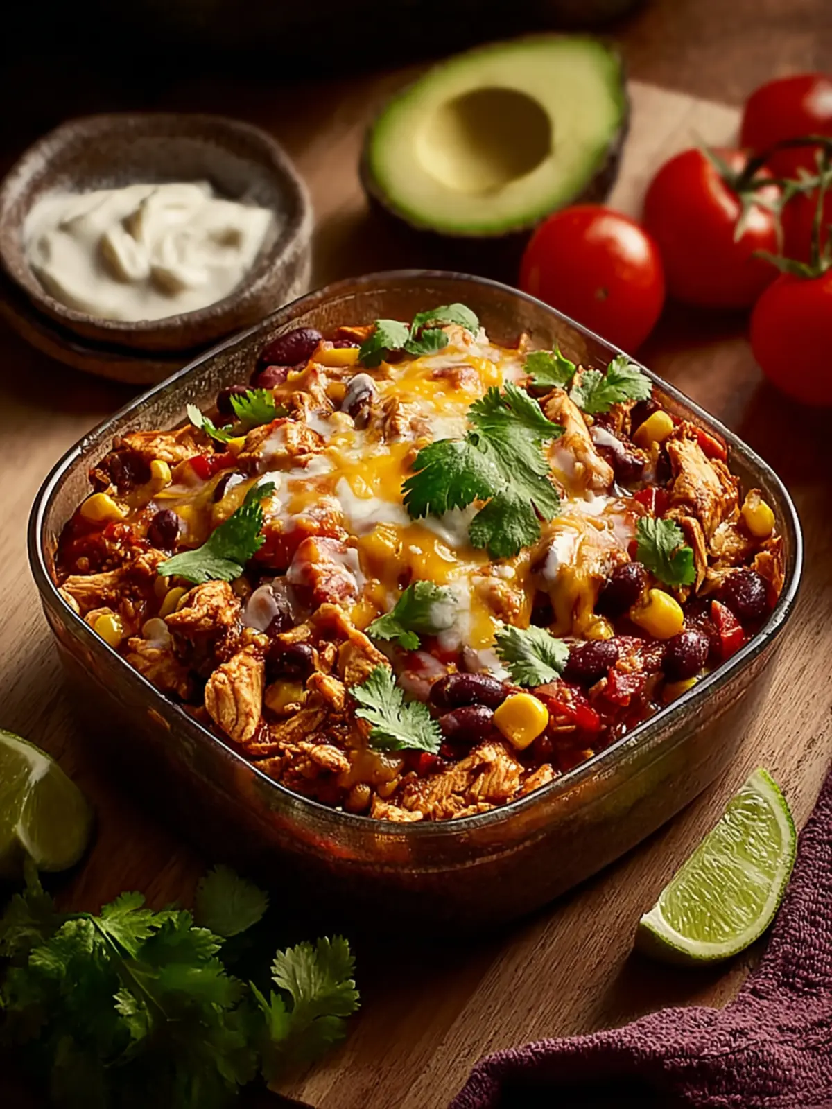 high-protein chicken enchilada bowls First Image