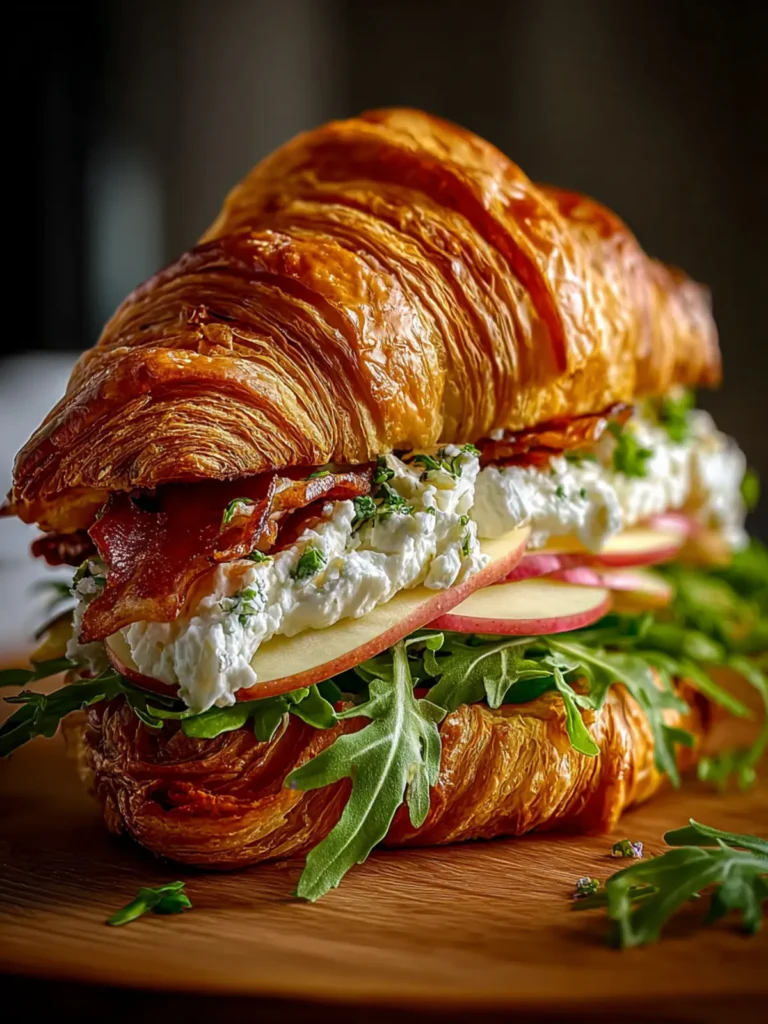 Apple Goat Cheese Croissant Sandwich Recipe: A Savory Delight First Image