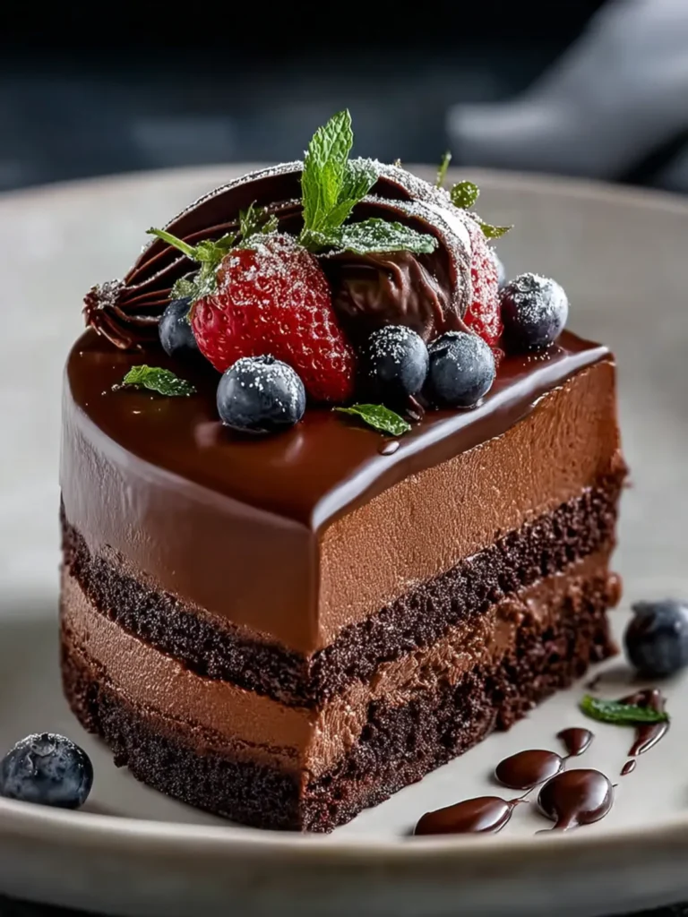 Dark Chocolate Mousse Cake: An Incredible Ultimate Recipe First Image